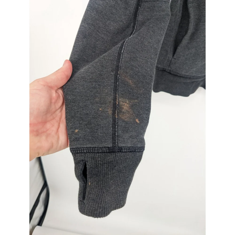Lululemon Jacket Womens Small Gray Hug It Out Sweater Full Zip Athleisure Active